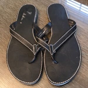 Black COACH sandals. 7.5
